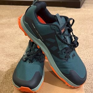Altra Lone Peek 7 Hiking and Running Shoes Teal & Orange Athletic Shoes Men's 9